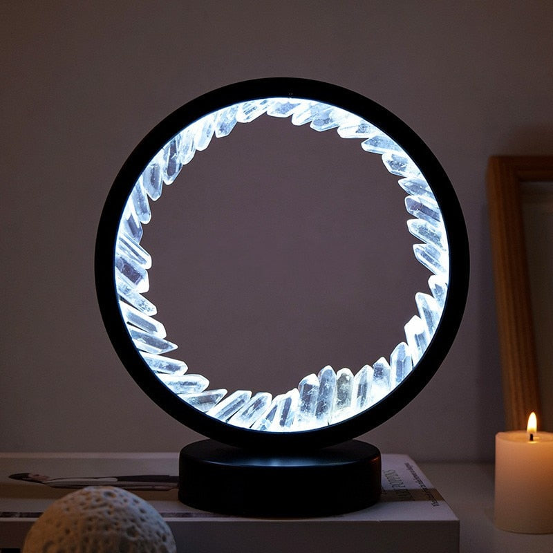 Amethyst Mineral LED Lamp - Variety of Mineral Designs