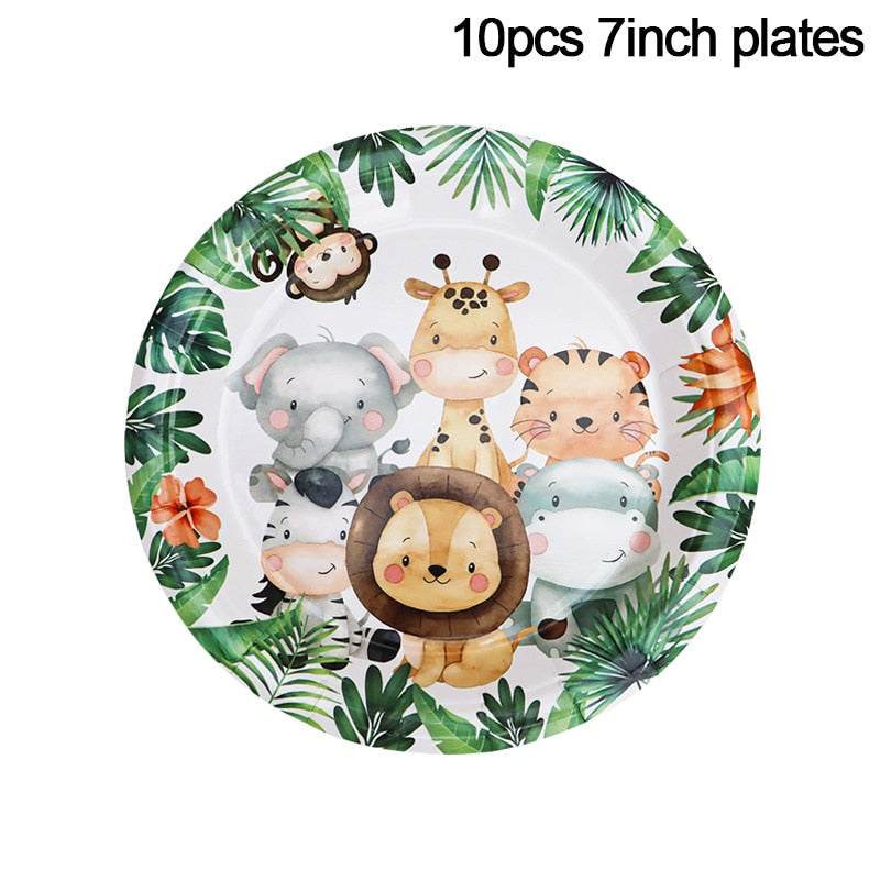 Ages 1 to 5 Childrens Animal Zoo Party Decorations - Various Theme Items