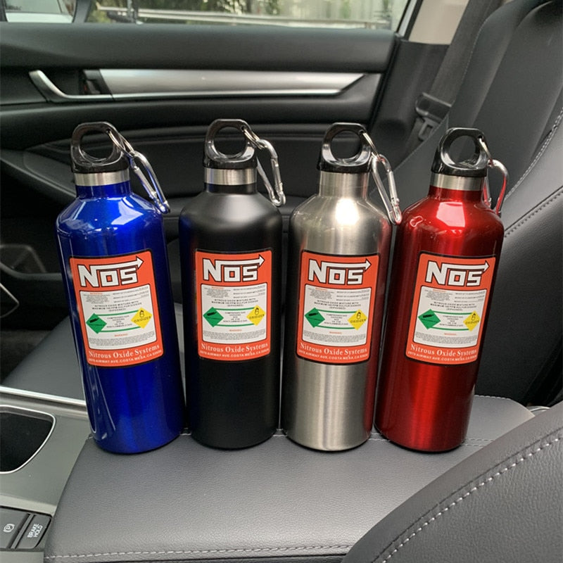 Car NOS Bottle Stainless Steel 500ml Travel Bottle - Various Colours