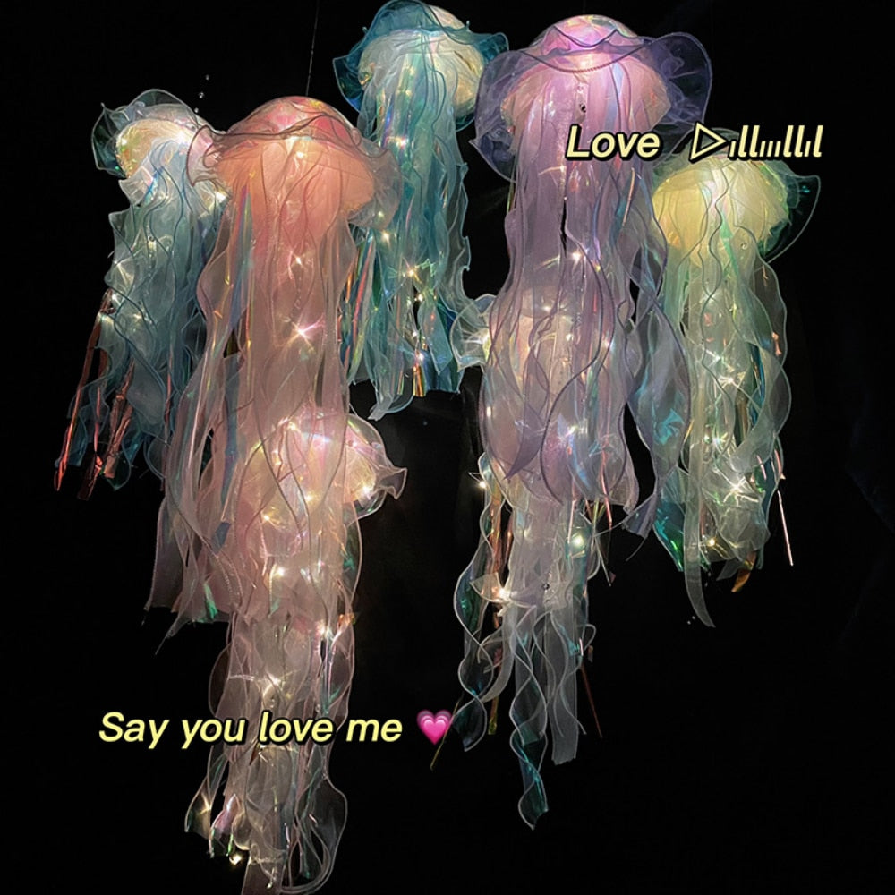 Hanging Jellyfish LED Decoration Light - Various Colours