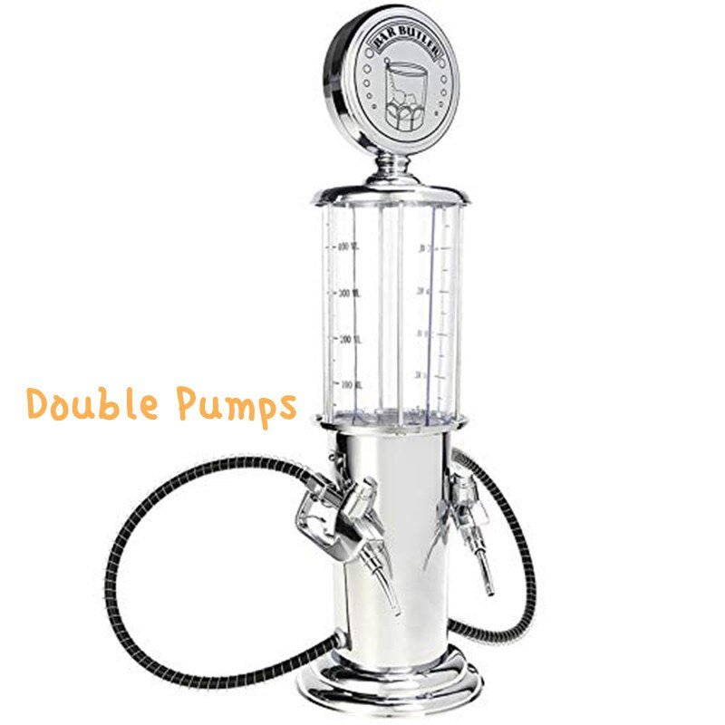 900ml Aluminum Beer Party Drinks Gas Pump Dispenser - Single or Double Pump