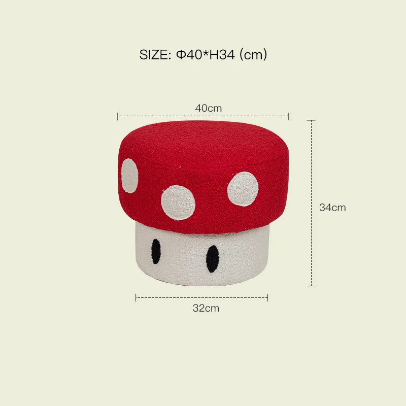 Super Mario Inspired - Mushroom Power-UP Ottoman Stool