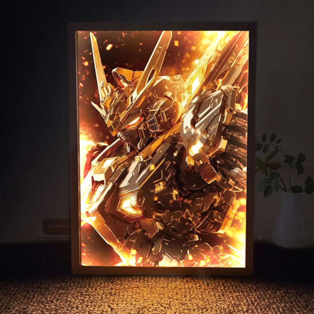 LED Transformers Light Painting Artwork Photo Frame - Various Designs