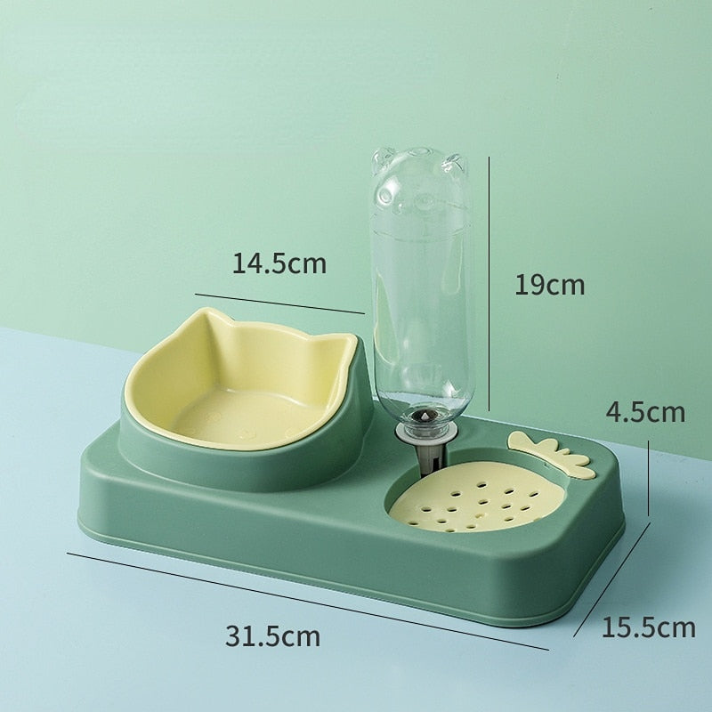 Pets Dog/Cat Double Feeding & Water Station - Various Colours