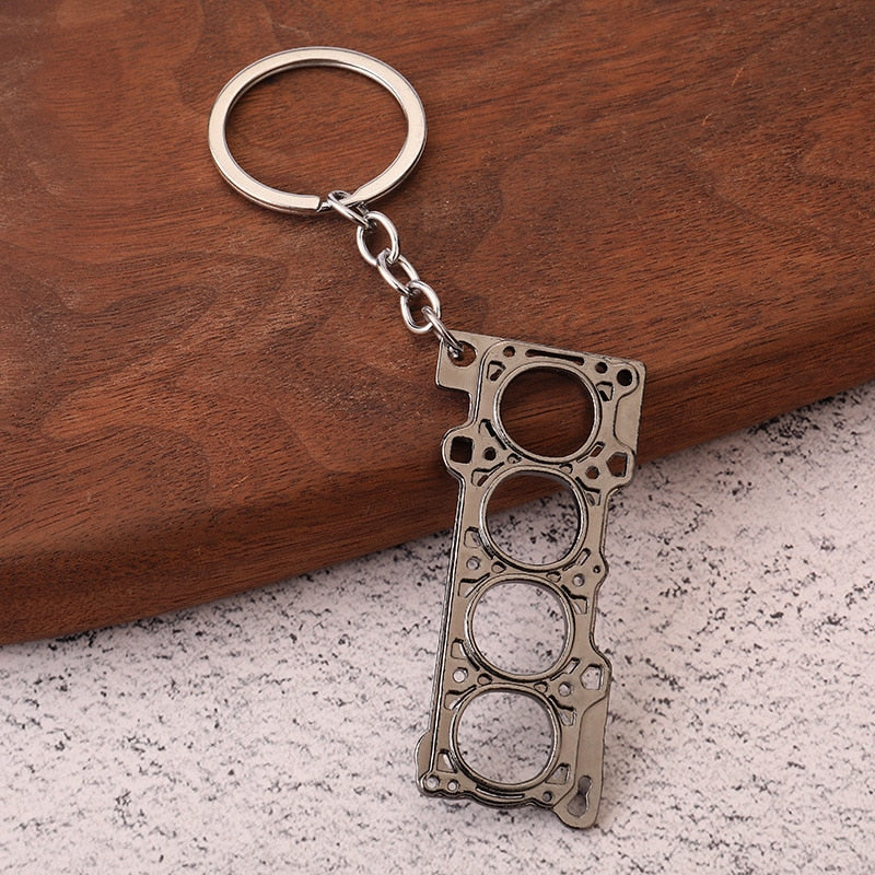 Metal Car Enthusiast Car Part Key Chains - Various Designs