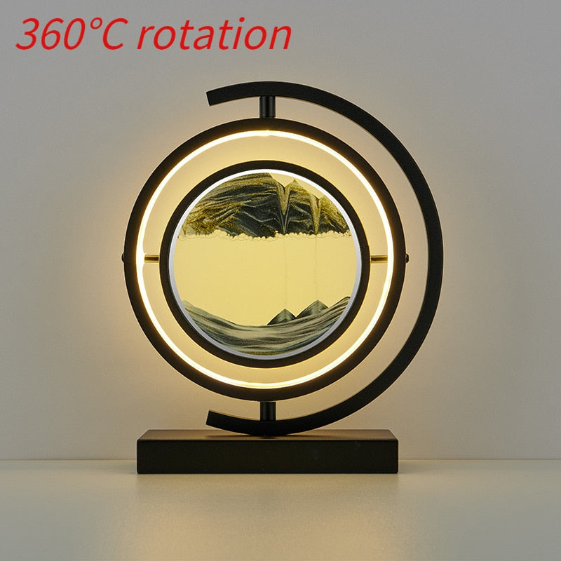 LED Quicksand Table Lamp - Modern Art - Choice of Colours