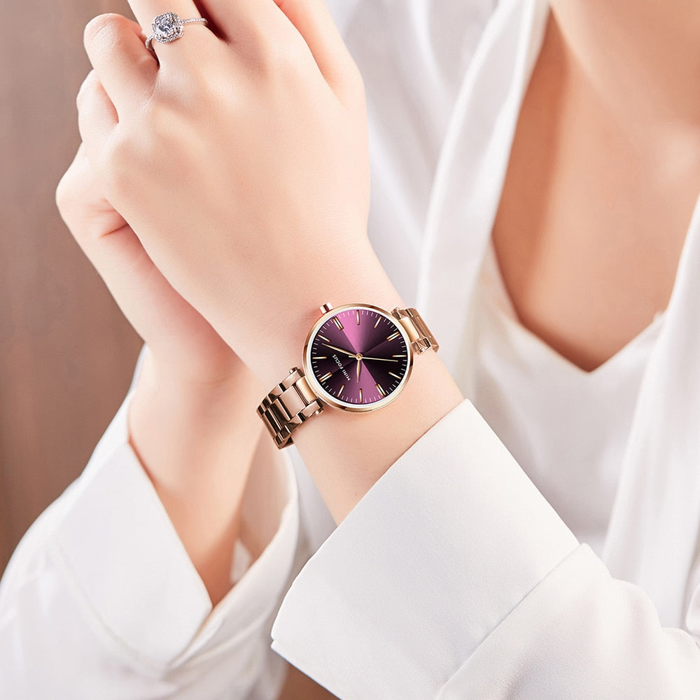 Minimalist Style Waterproof Women's Watch - Variety of Colours