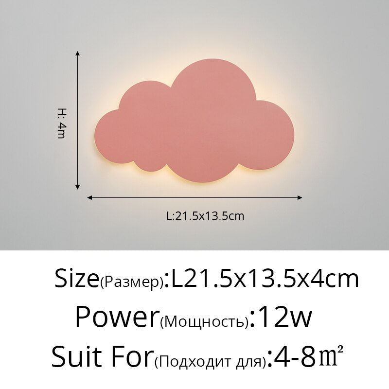 Children's Kid's LED Cloud Bedroom Ceiling Light - Various Sizes