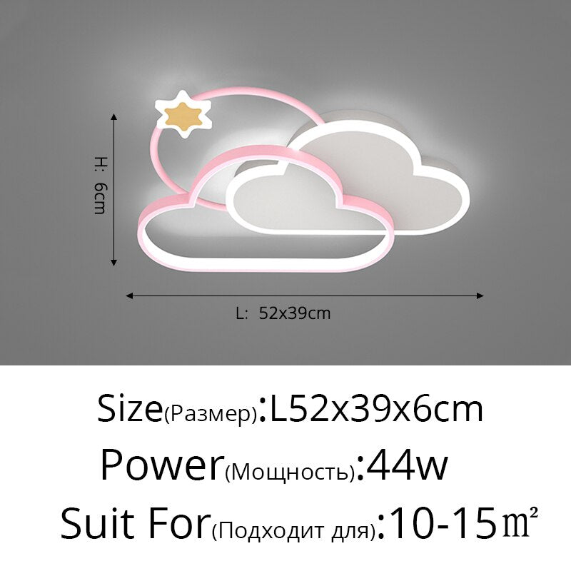 Children's Kid's LED Cloud Bedroom Ceiling Light - Various Sizes