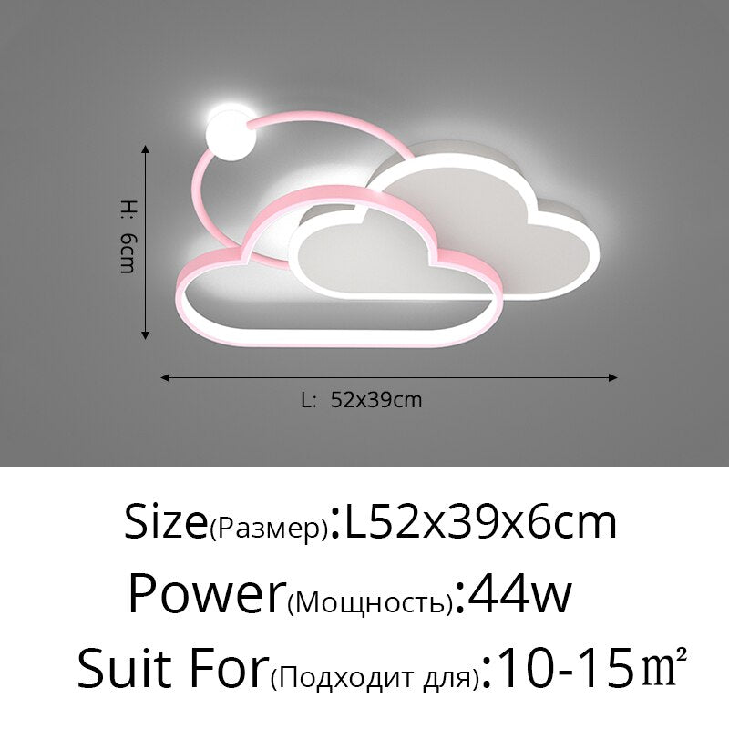 Children's Kid's LED Cloud Bedroom Ceiling Light - Various Sizes