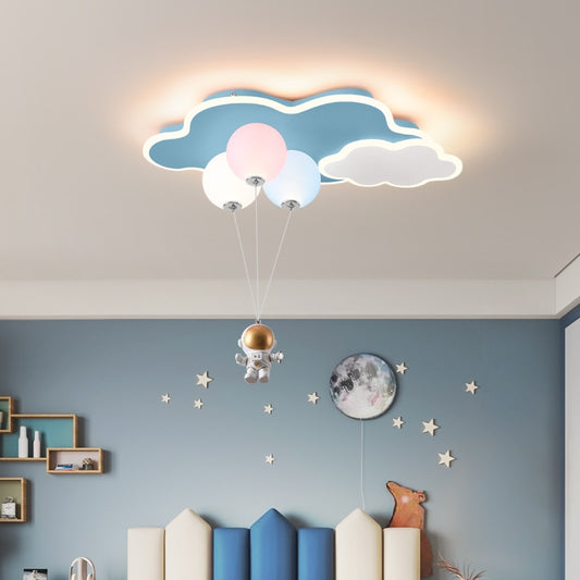 Children's Kid's Bedroom Balloon Ceiling Light - Various Styles & Colours
