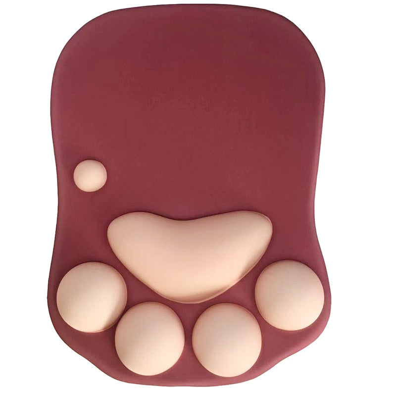 3D Paw Print Mouse Mat Pad - Various Colours