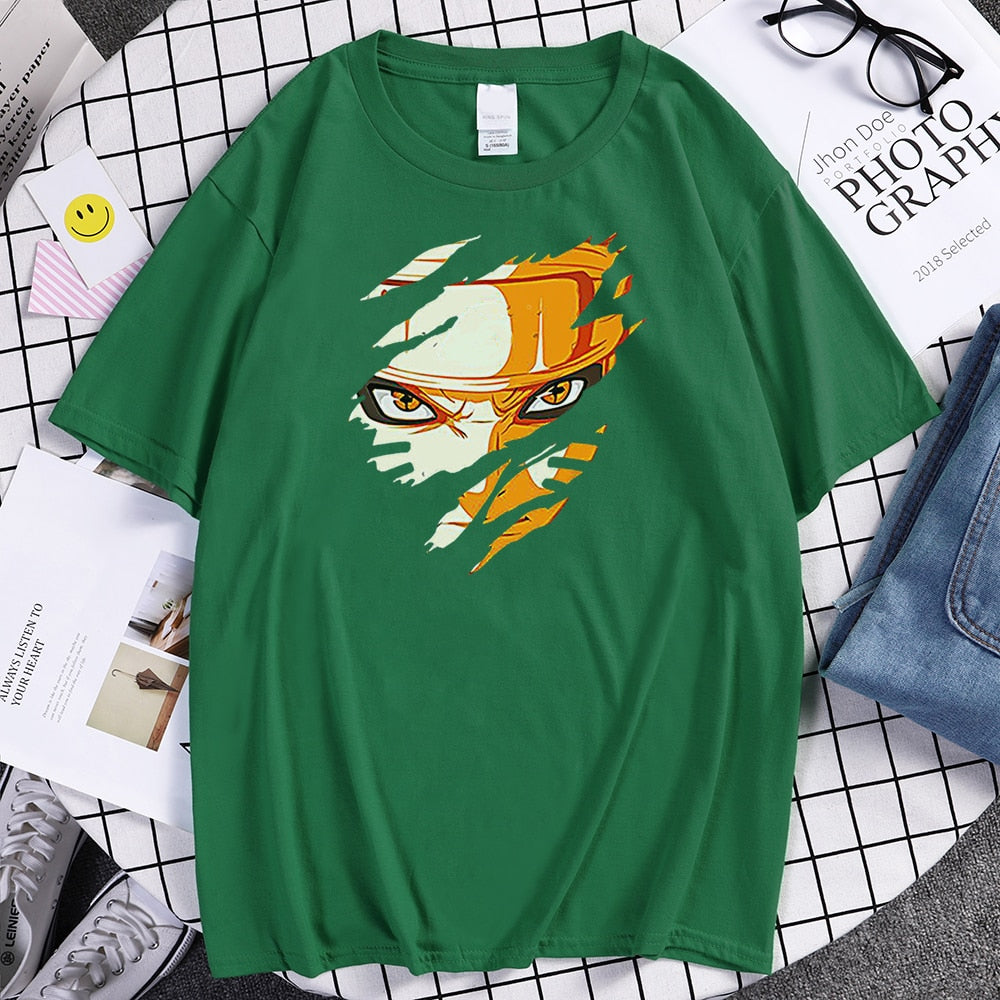 Anime Ripped Design T Shirt - Various Designs & Colours