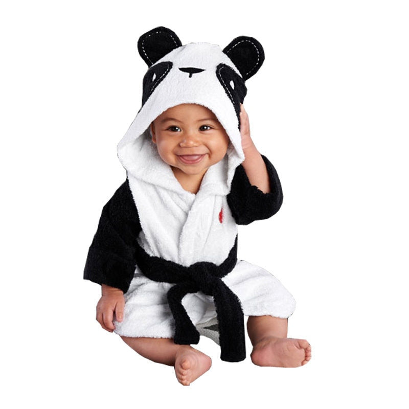 Baby Toddler Animal Dressing Gown Bath Towel - Various Styles