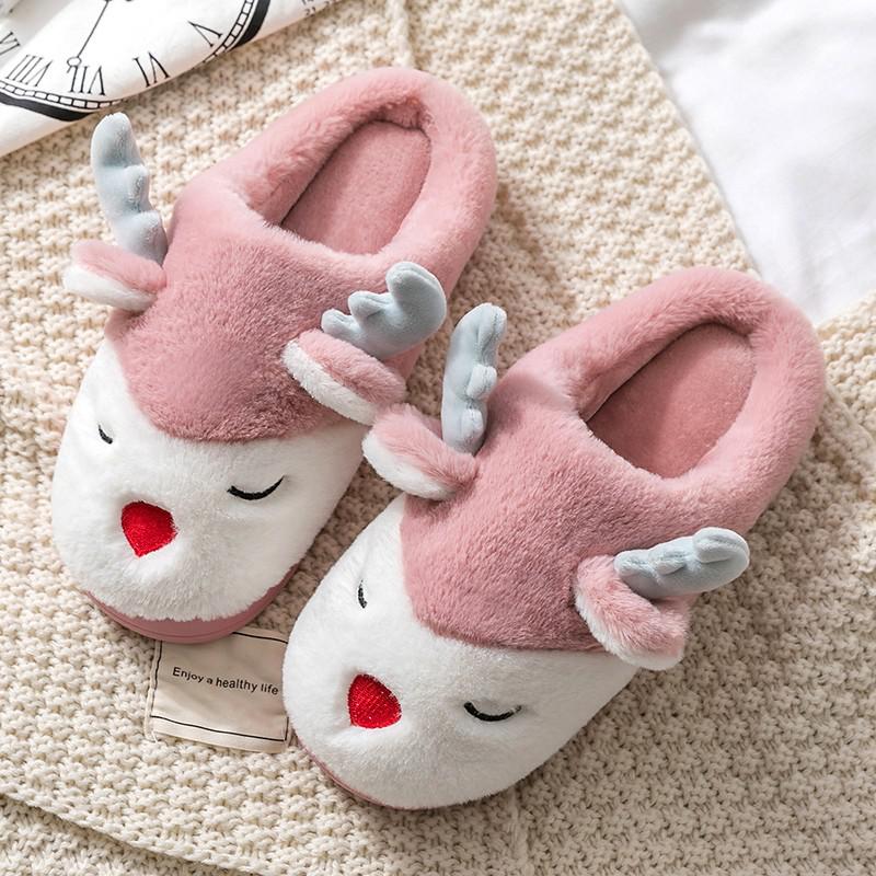 Winter Deer Non-Slip Slippers - Various Designs & Sizes