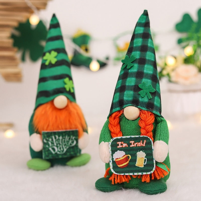 St Patrick's Day Irish Plush Gnome - Various Designs