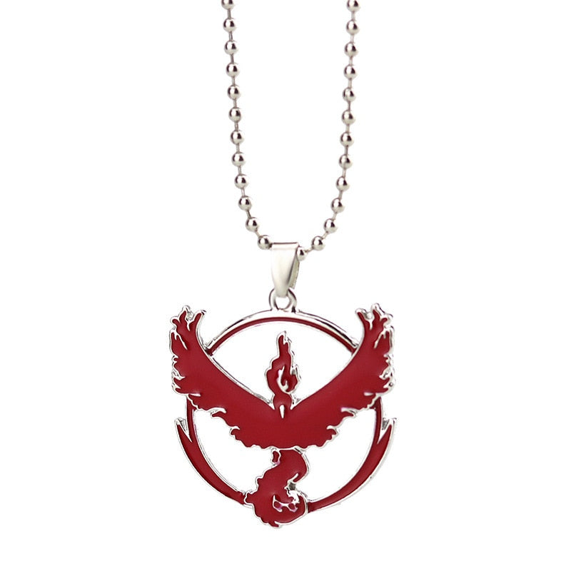 Pokemon Go Team Metal Necklace - Valor Mystic or Instinct