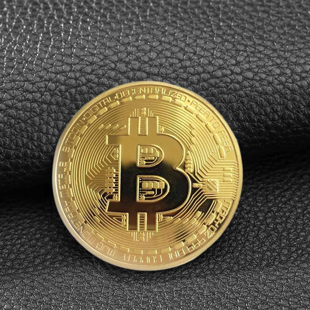 Physical Gold Plated Bitcoin BTC