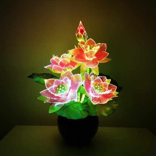 LED Lotus Flower Display Lamp