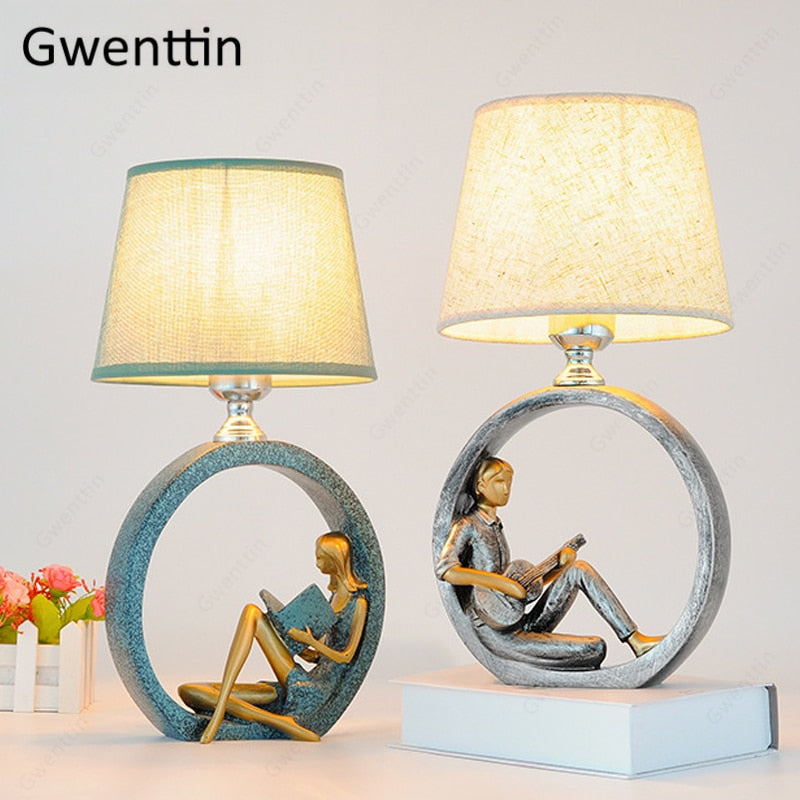 The Reading Woman Table Desk Lamp - Various Colours