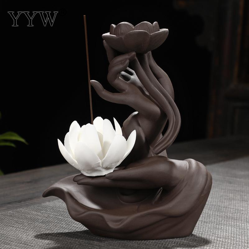 Buddha Incense Burner Waterfall Sculpture