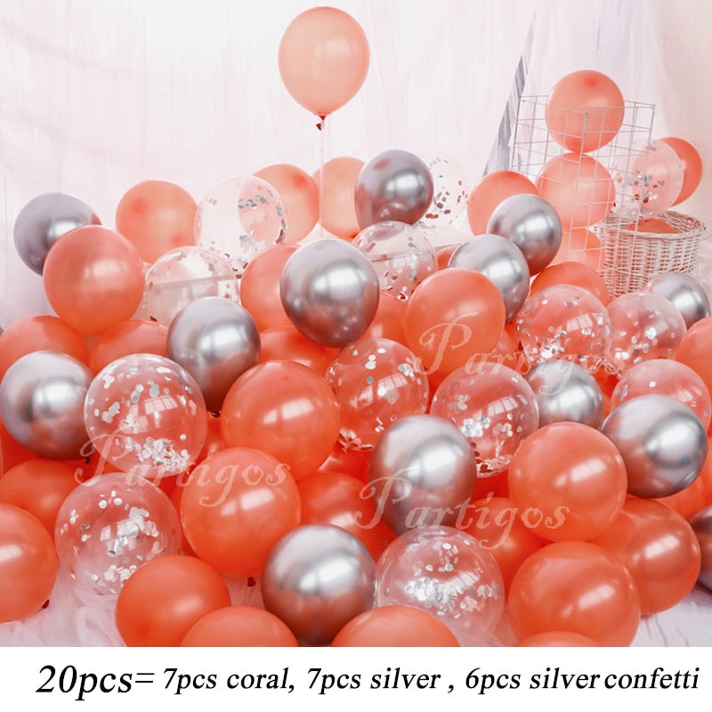 Confetti Latex Party Balloons - 10in Pack of 20 - All Occasions