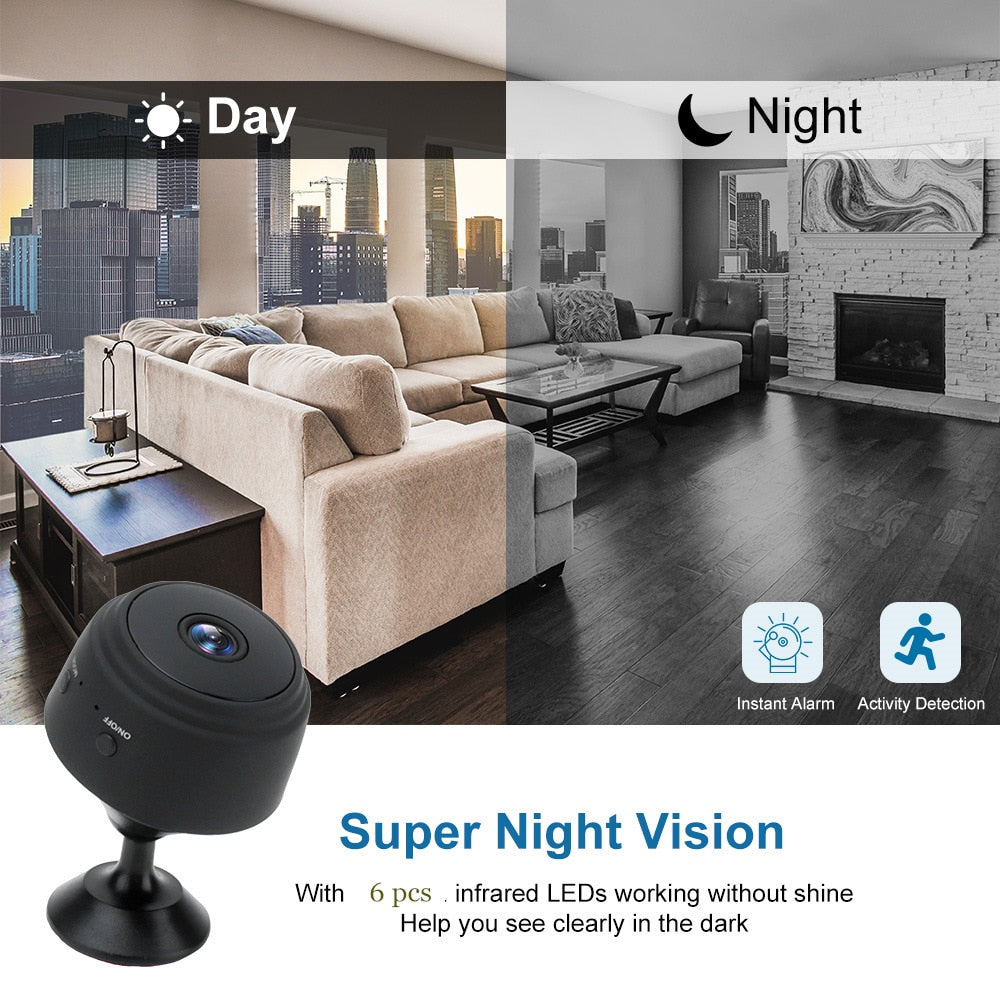 1080P HD Mini Camera - Night Vision Security