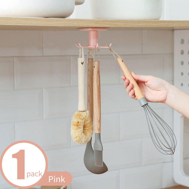 Self Adhesive Rotating Kitchen Hooks