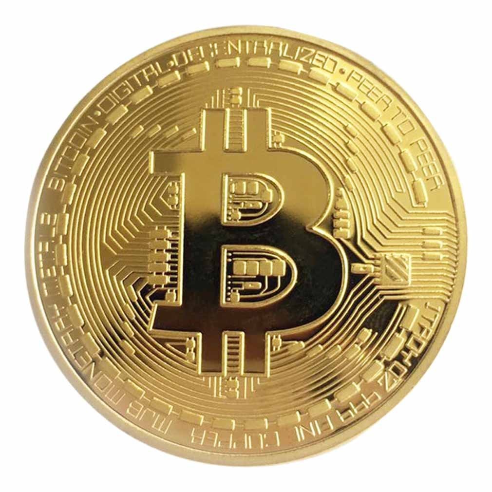 Physical Gold Plated Bitcoin BTC