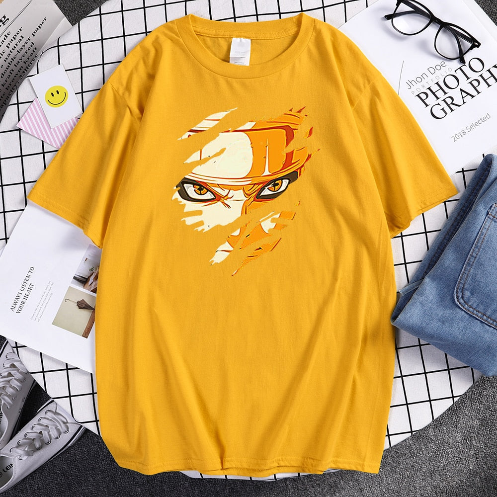 Anime Ripped Design T Shirt - Various Designs & Colours