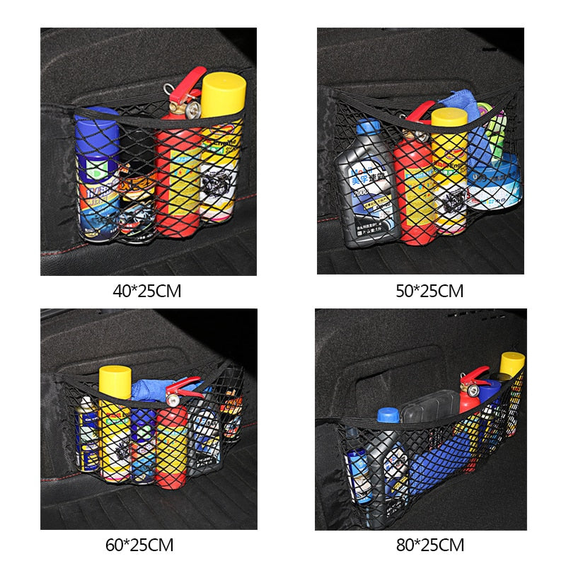 Car Back Seat / Boot / Trunk Storage Net - Various Sizes