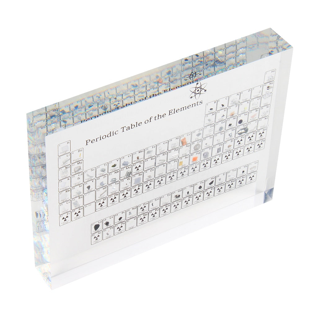 Periodic Table Display With Real Elements