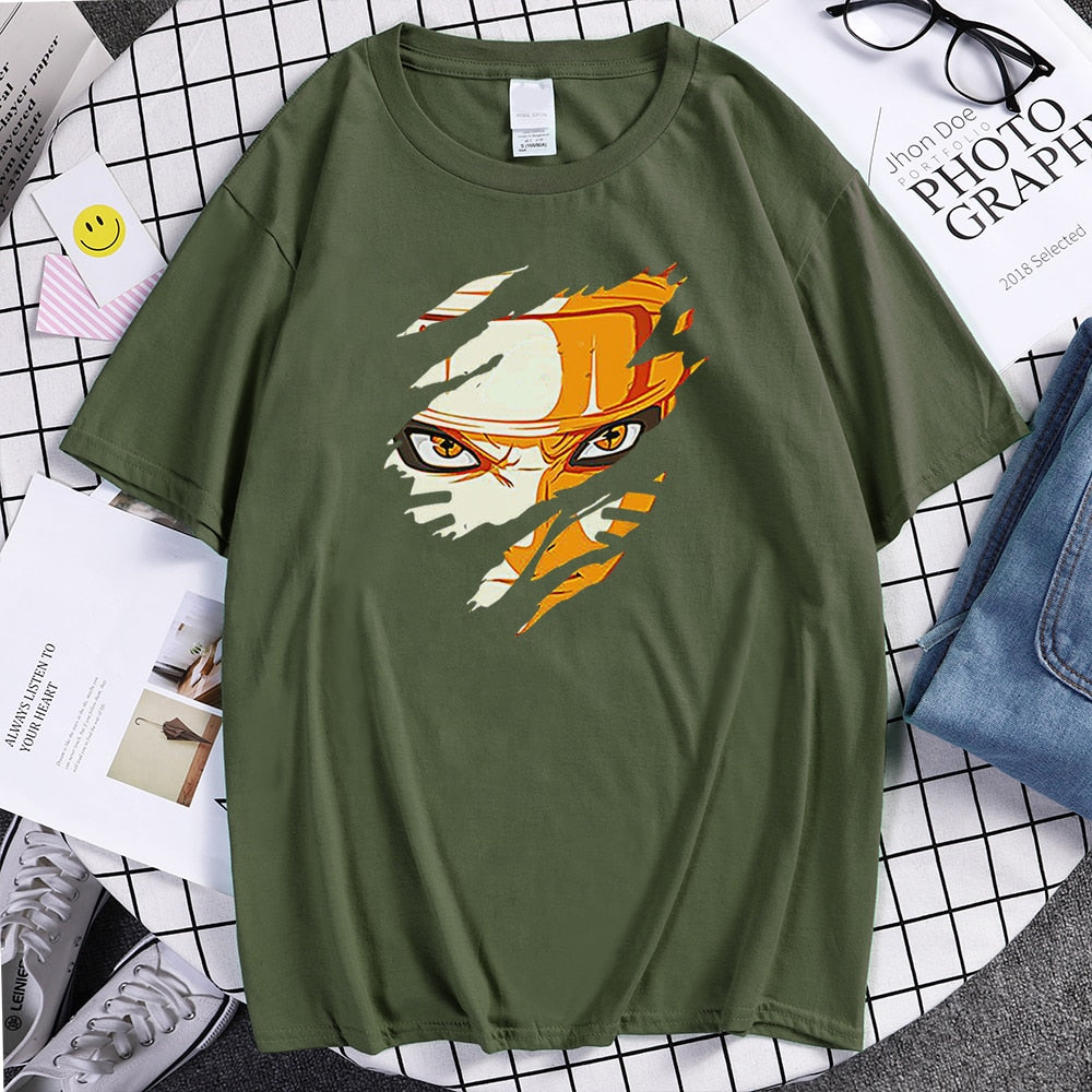 Anime Ripped Design T Shirt - Various Designs & Colours