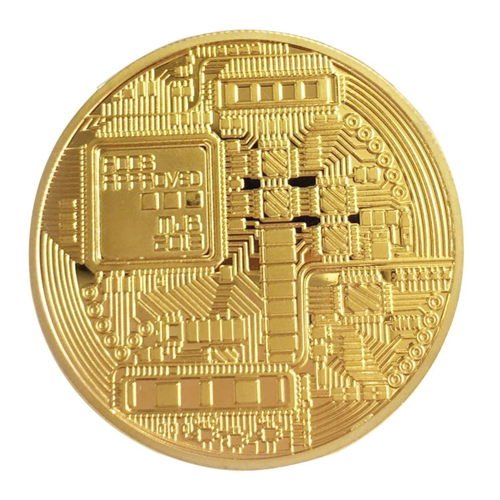 Physical Gold Plated Bitcoin BTC