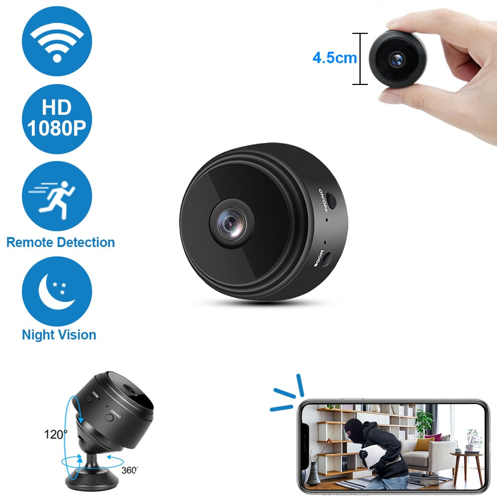 1080P HD Mini Camera - Night Vision Security