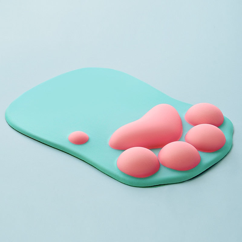 3D Paw Print Mouse Mat Pad - Various Colours