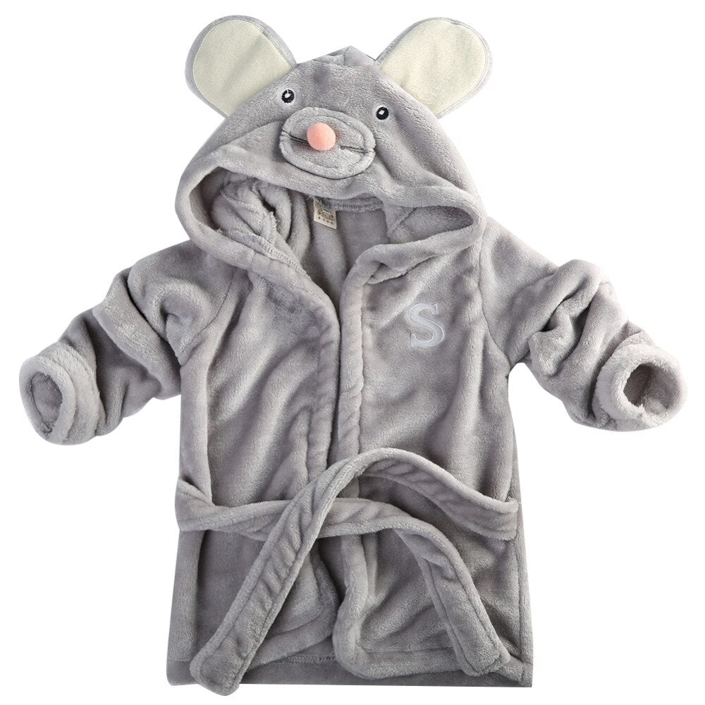 Baby Toddler Animal Dressing Gown Bath Towel - Various Styles