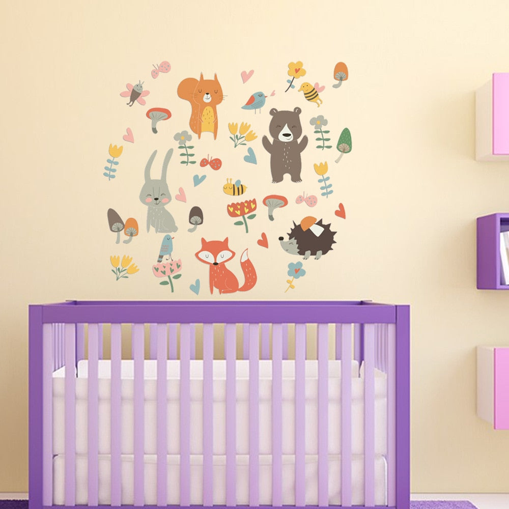 Cartoon Animal Wall Stick Pack