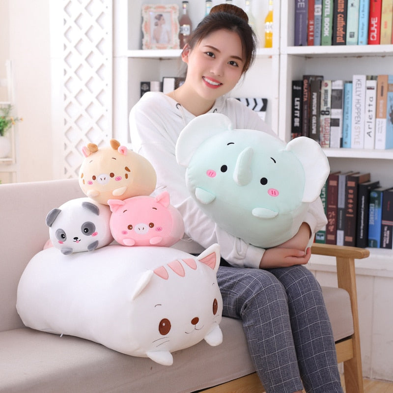 Soft Animal Cartoon Pillow - Various Designs & Sizes