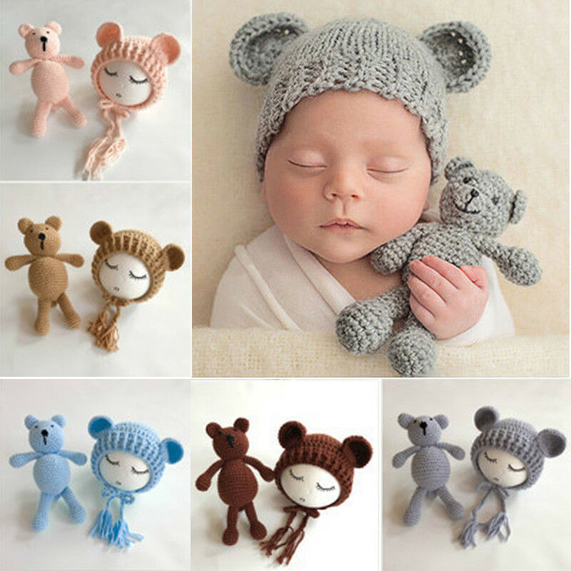 Handmade Newborn baby Toddler Hat & Toy Gift Set