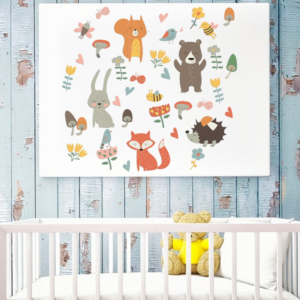 Cartoon Animal Wall Stick Pack