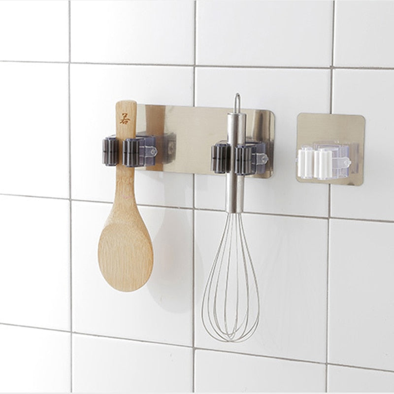 Self Adhesive Kitchen Wall Hooks - Black or White