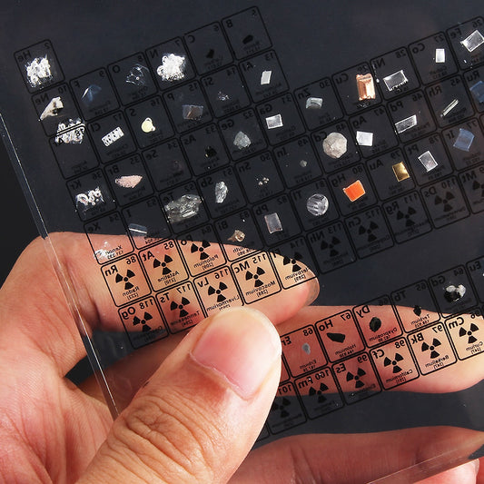 Periodic Table Display With Real Elements