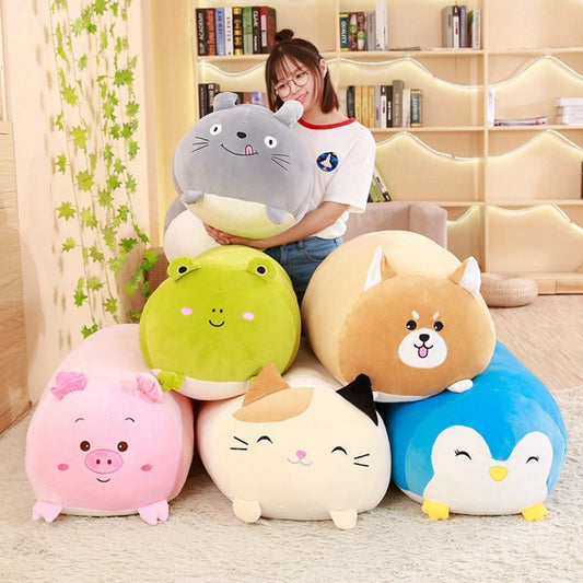 Soft Animal Cartoon Pillow - Various Designs & Sizes