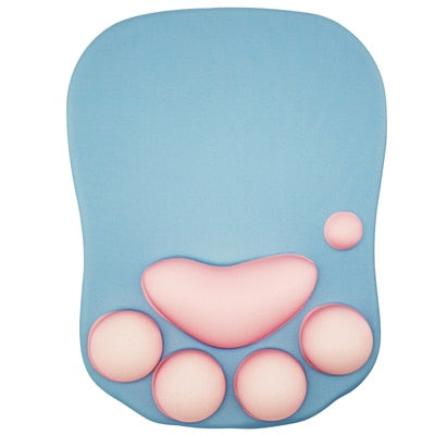 3D Paw Print Mouse Mat Pad - Various Colours