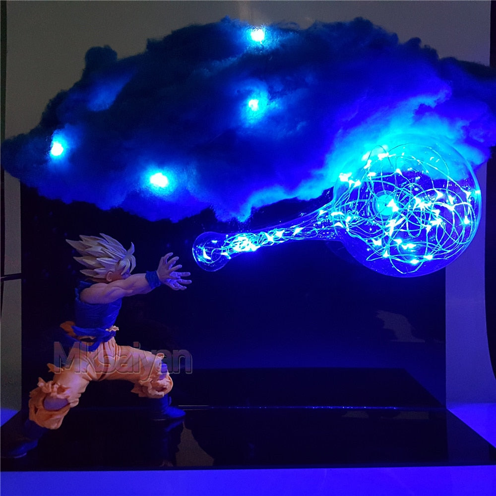 Dragonball Z Anime Action Figure - Goku Kamehameha Light up Model