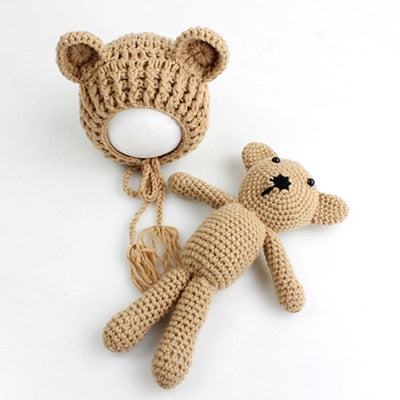 Handmade Newborn baby Toddler Hat & Toy Gift Set