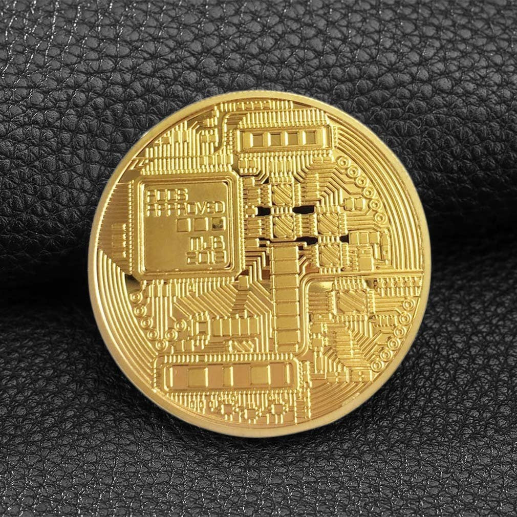 Physical Gold Plated Bitcoin BTC