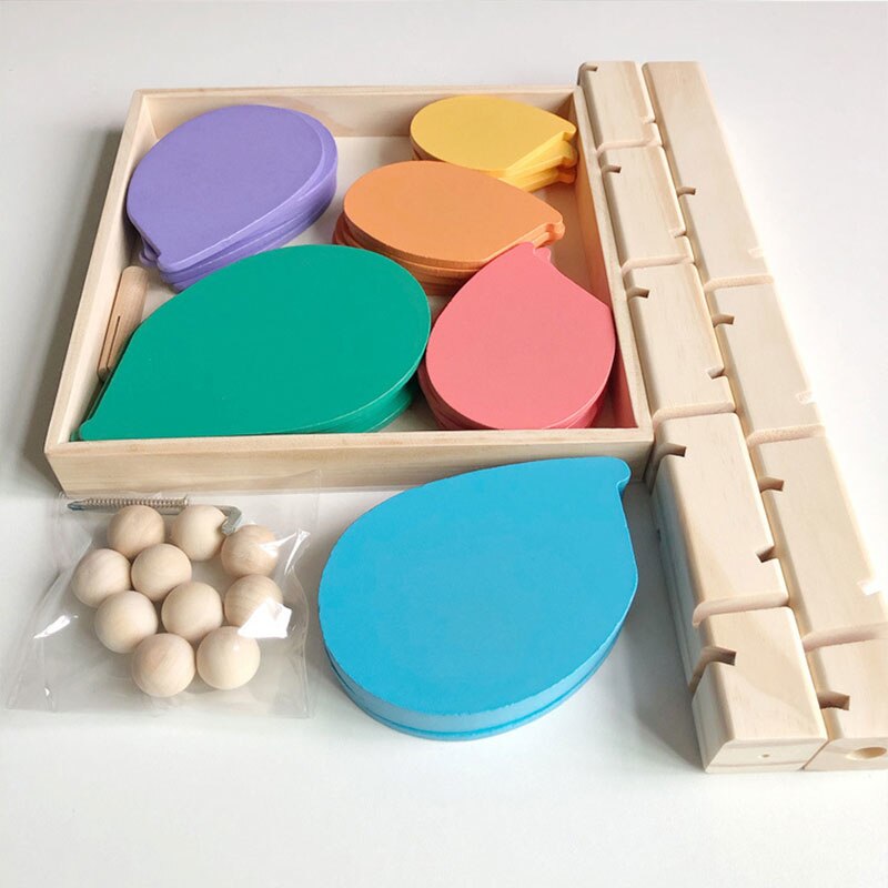 Children's Kids Wooden Tree Falling Ball Puzzle Game