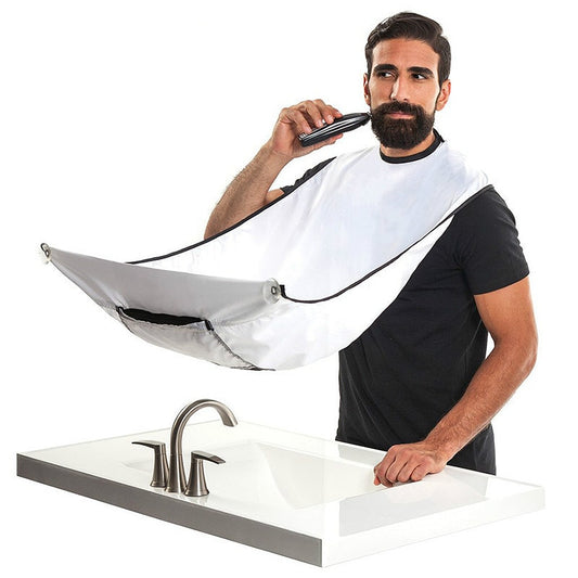 Men's Beard Shaving Apron - Black or White